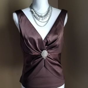 Gorgeous Brown Jessica Howard Evenings Top